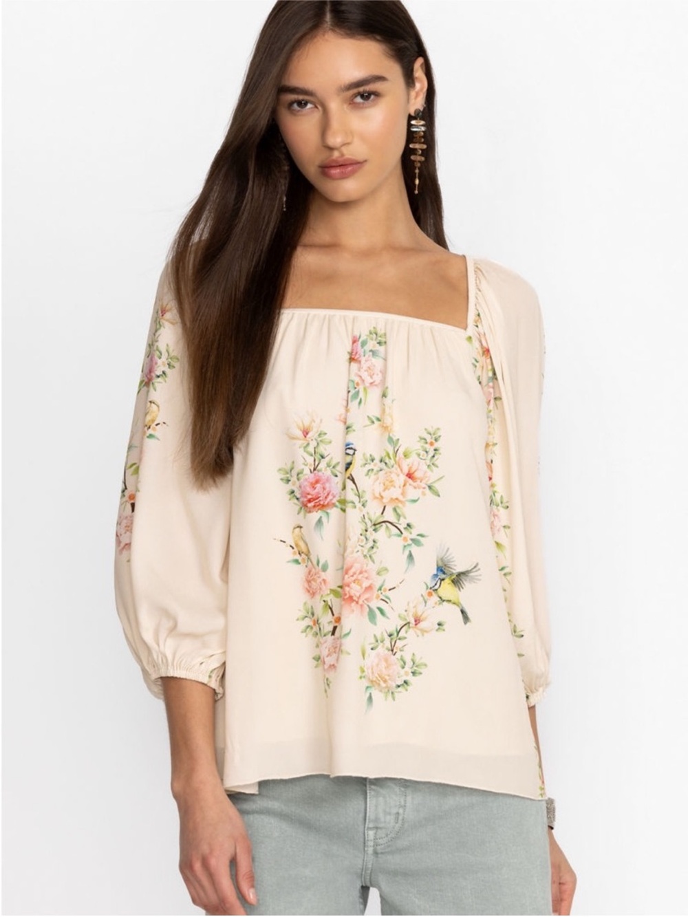 Johnny Was 😍Sold Out 🤩Brydie  Viscose Blouse Retail $295  Size Small